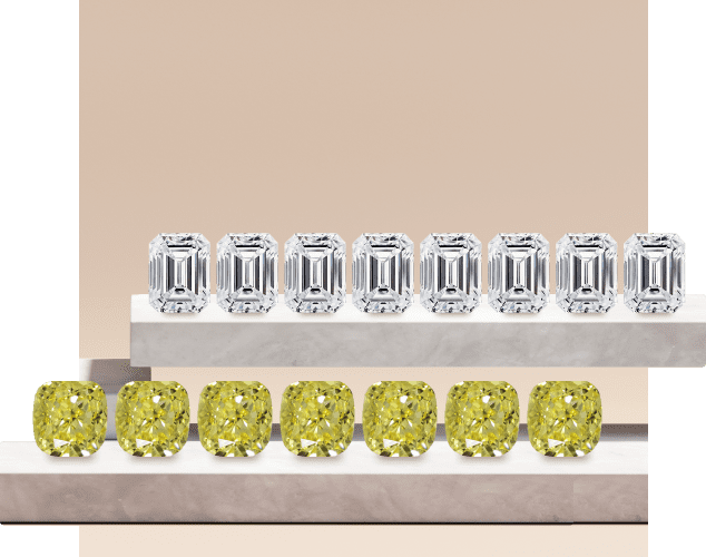 Calibrated Natural Fancy Shaped Diamonds