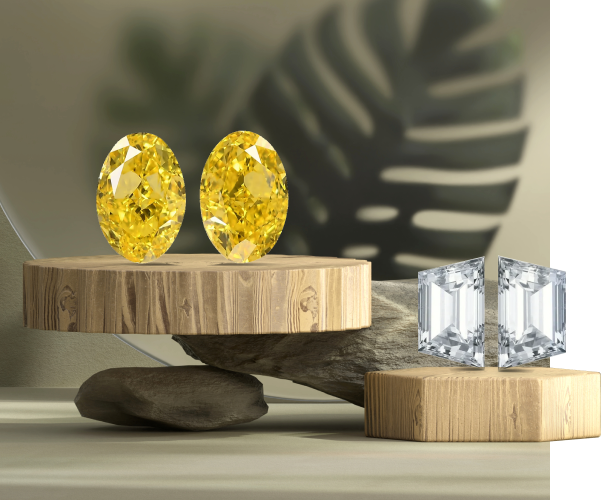 Calibrated Natural Fancy Shaped Diamonds